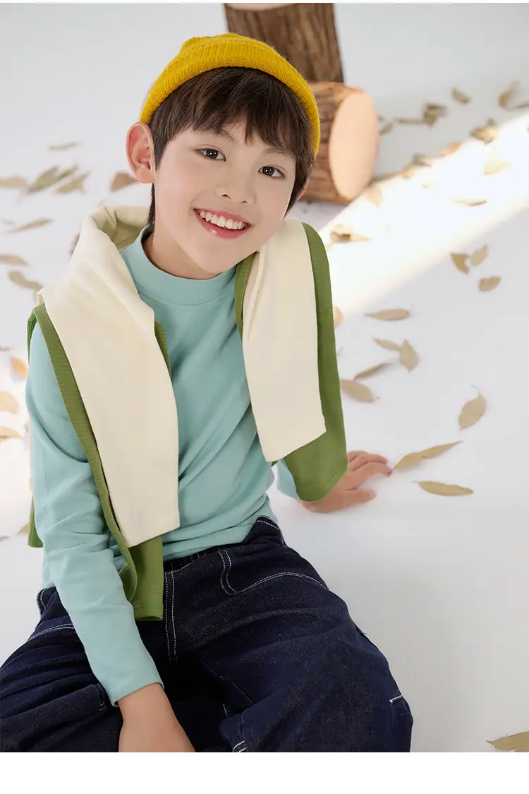 Antibacterial Cotton Hall Kids' Long Sleeve Top — feature 24