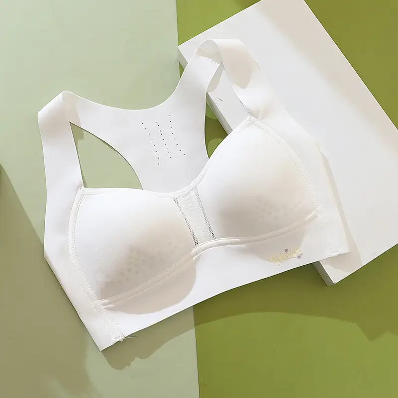 Puberty Girls' Bras, Middle and High School Students' Girls' Second Stage Bras, Sports Vests, Seamless Development Period Intimates