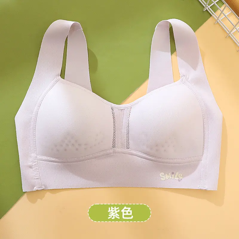 Puberty Girls' Bras, Middle and High School Students' Girls' Second Stage Bras, Sports Vests, Seamless Development Period Intimates