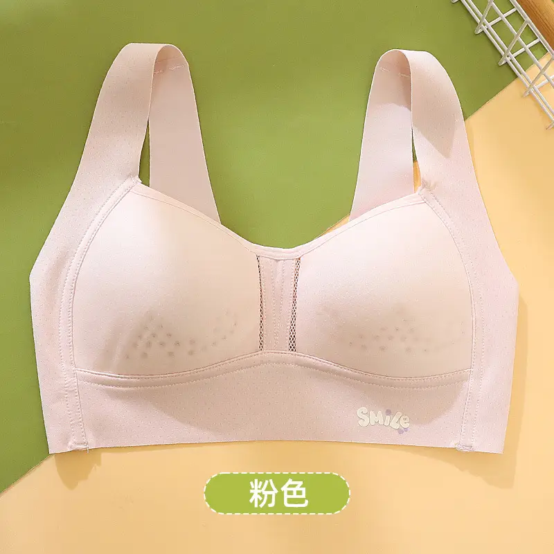 Puberty Girls' Bras, Middle and High School Students' Girls' Second Stage Bras, Sports Vests, Seamless Development Period Intimates