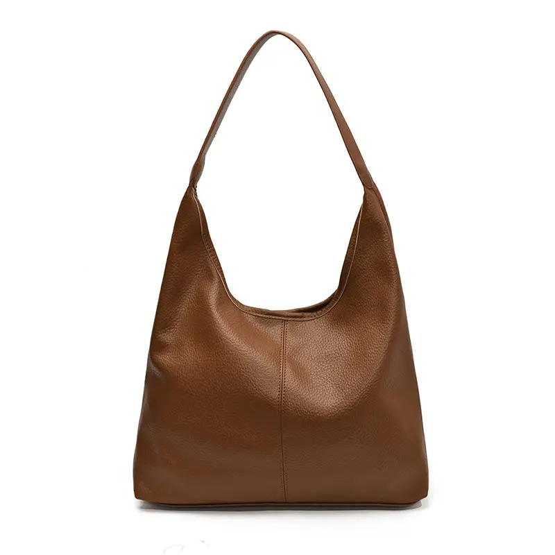 Korean Style Cream Tote Bag Large Capacity Leather