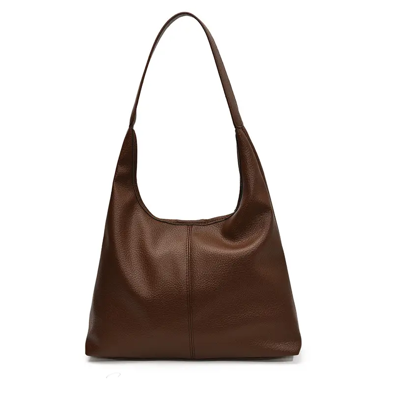 Korean Style Cream Tote Bag Large Capacity Leather