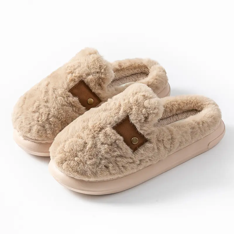 New Style Velvet Home Slippers for Women Winter Warm - Image 8