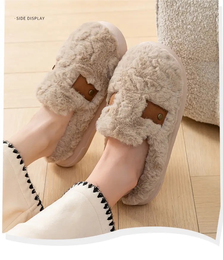 New Style Velvet Home Slippers for Women Winter Warm — feature 11