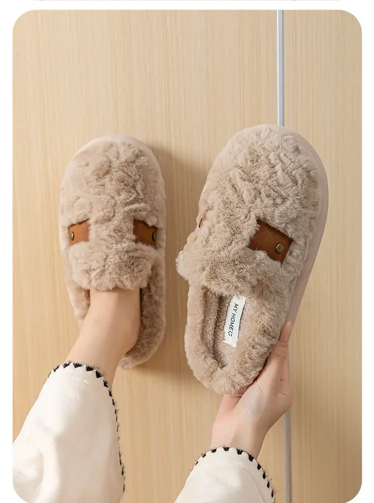 New Style Velvet Home Slippers for Women Winter Warm — feature 16