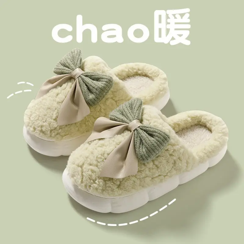Maternity Slippers for Women Warm Plush Cartoon Cotton Autumn Winter 2025 - Image 6