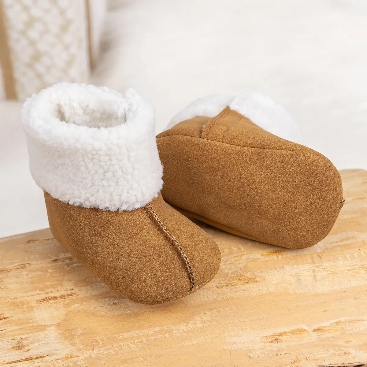 Baby Cotton Winter Boots 0-1Yr Non-Slip Warm