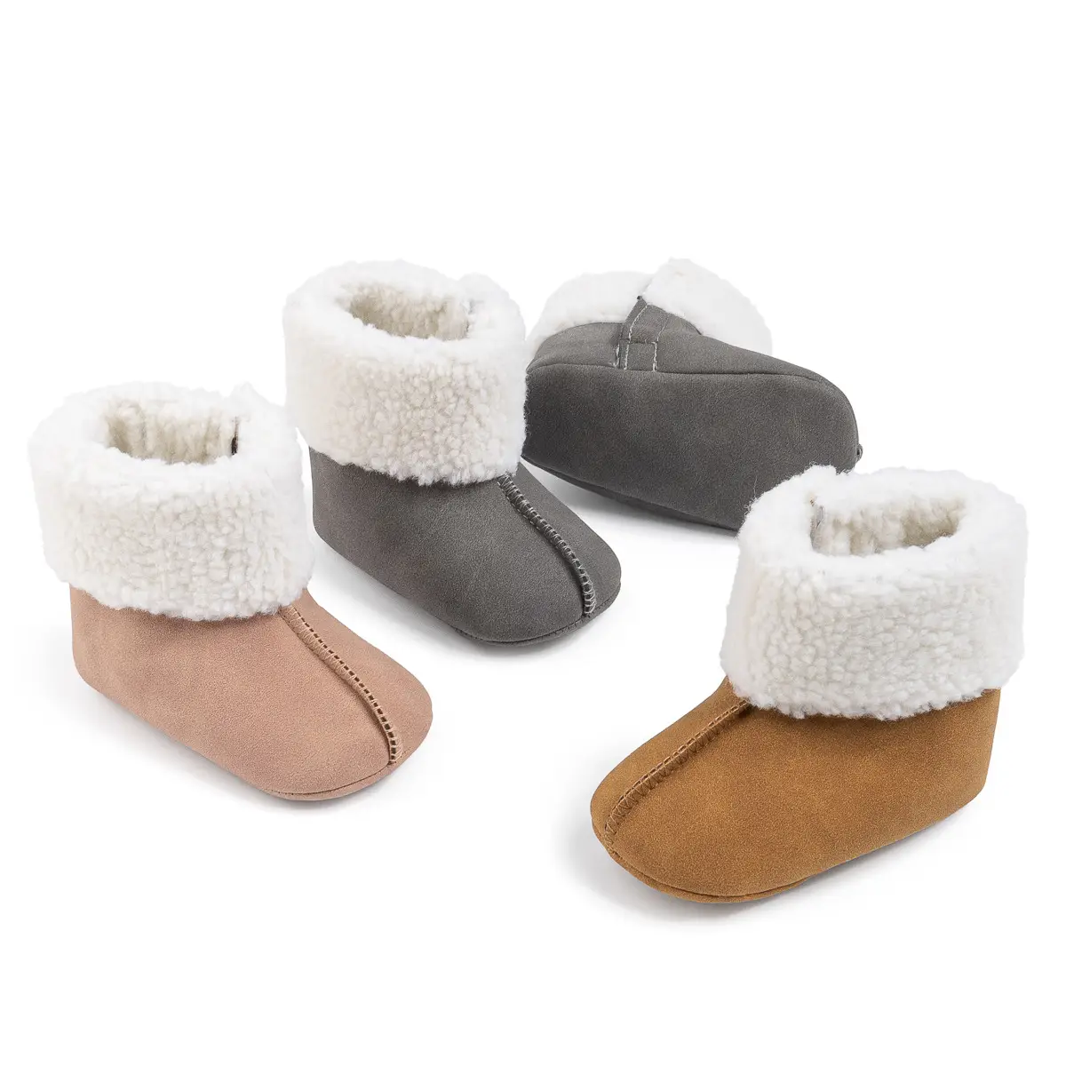 Baby Cotton Winter Boots 0-1Yr Non-Slip Warm