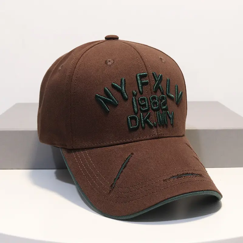 Men's Red 1982 DK Baseball Cap with FXLL Embroidery - Image 8