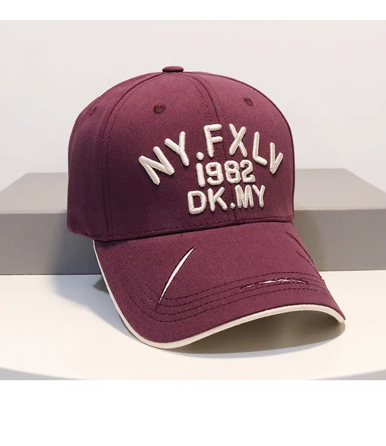 Men's Red 1982 DK Baseball Cap with FXLL Embroidery — feature 9