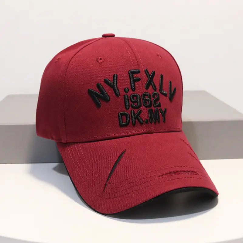 Men's Red 1982 DK Baseball Cap with FXLL Embroidery - Image 6