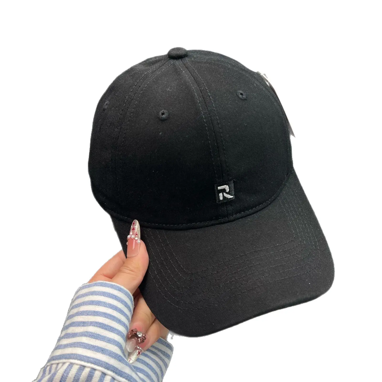 Pink Japanese Style Baseball Cap for Women with Wide Brim - Image 13