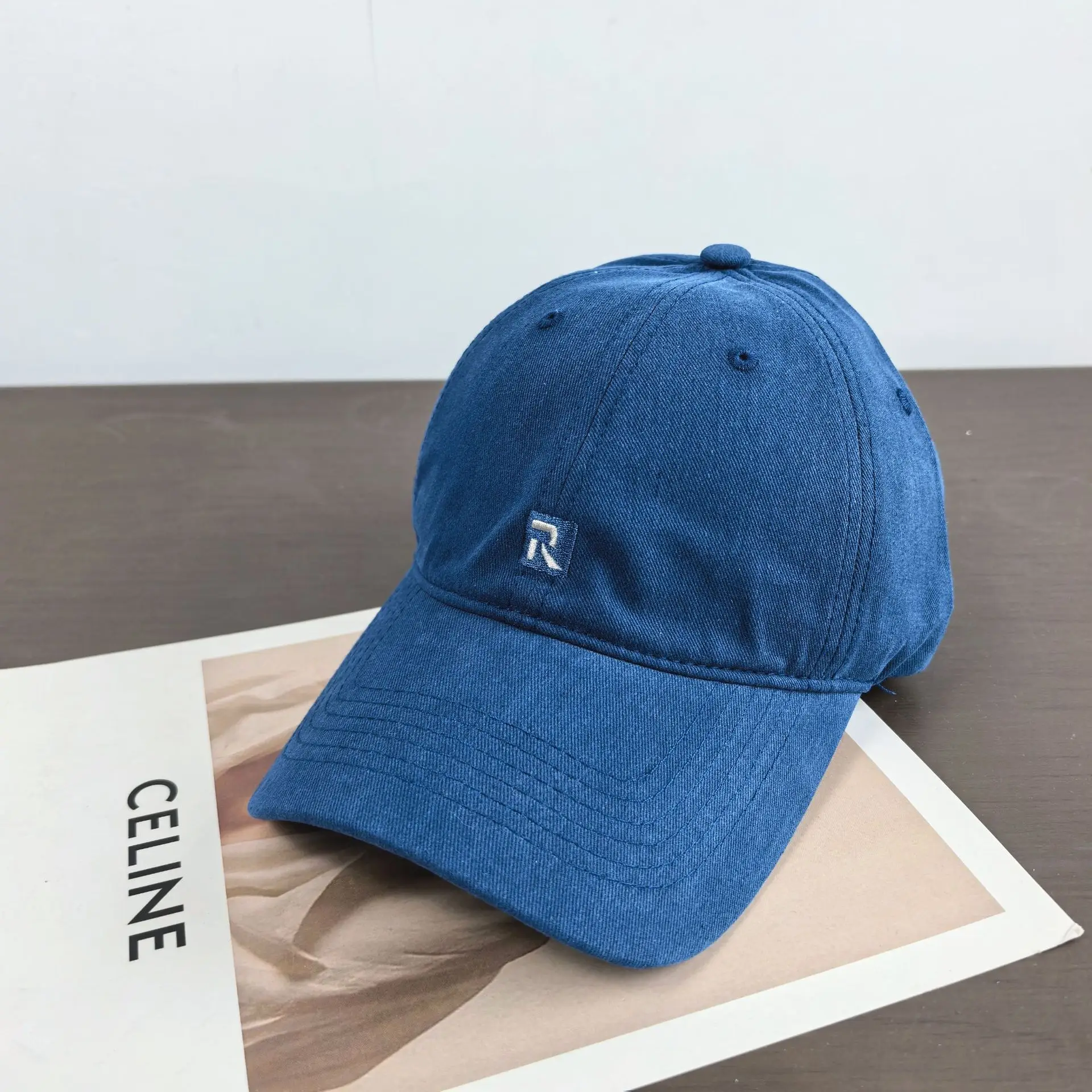 Pink Japanese Style Baseball Cap for Women with Wide Brim — feature 13