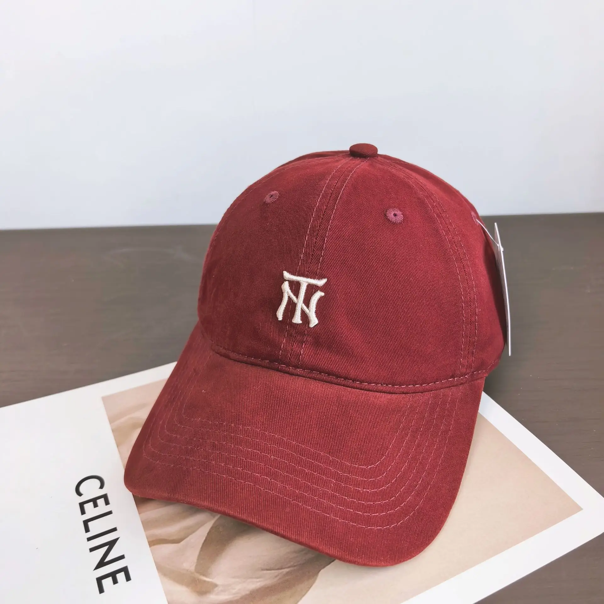 Women Baseball Cap with Small Letter Embroidery - Image 2