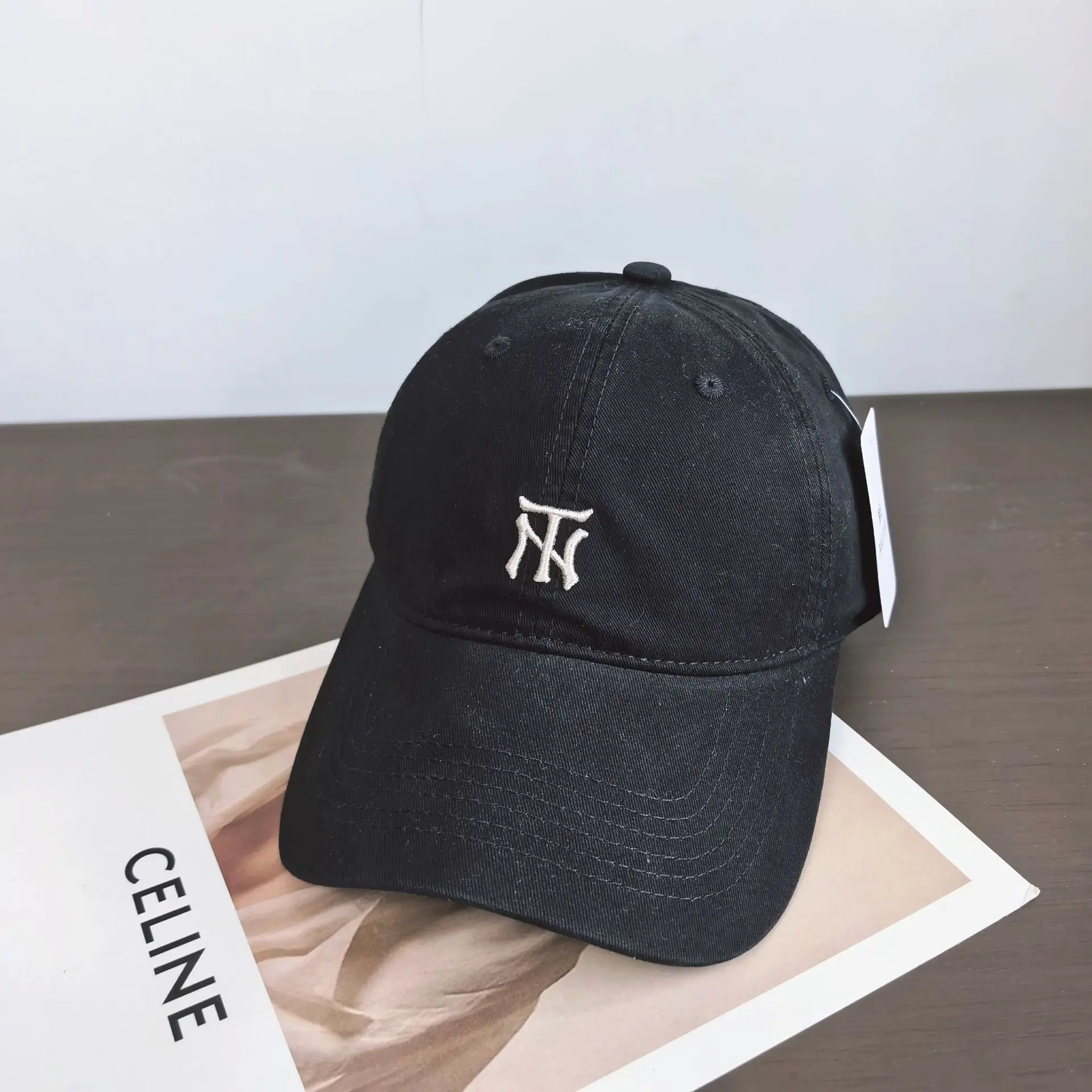 Women Baseball Cap with Small Letter Embroidery - Image 3