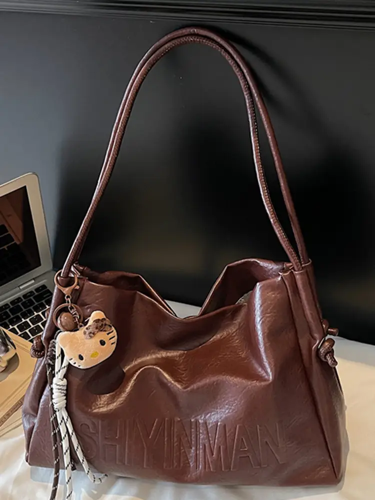Black Leather Shoulder Bag for Women 2025 - Image 6