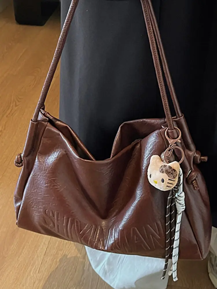Black Leather Shoulder Bag for Women 2025 - Image 8