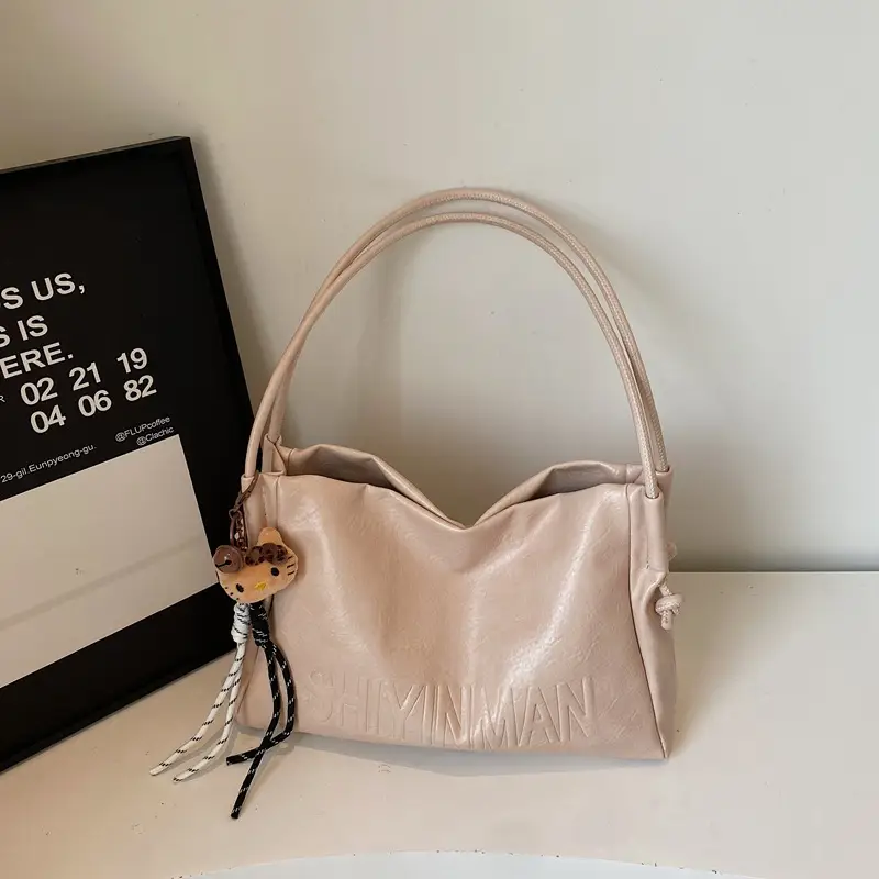 Black Leather Shoulder Bag for Women 2025 - Image 2