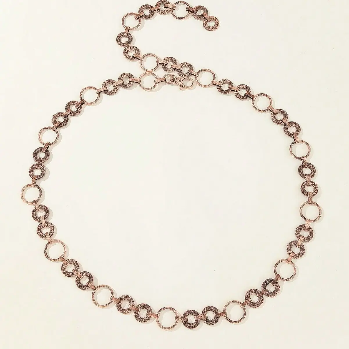 Rose Gold Small Disc Waist Chain for Women
