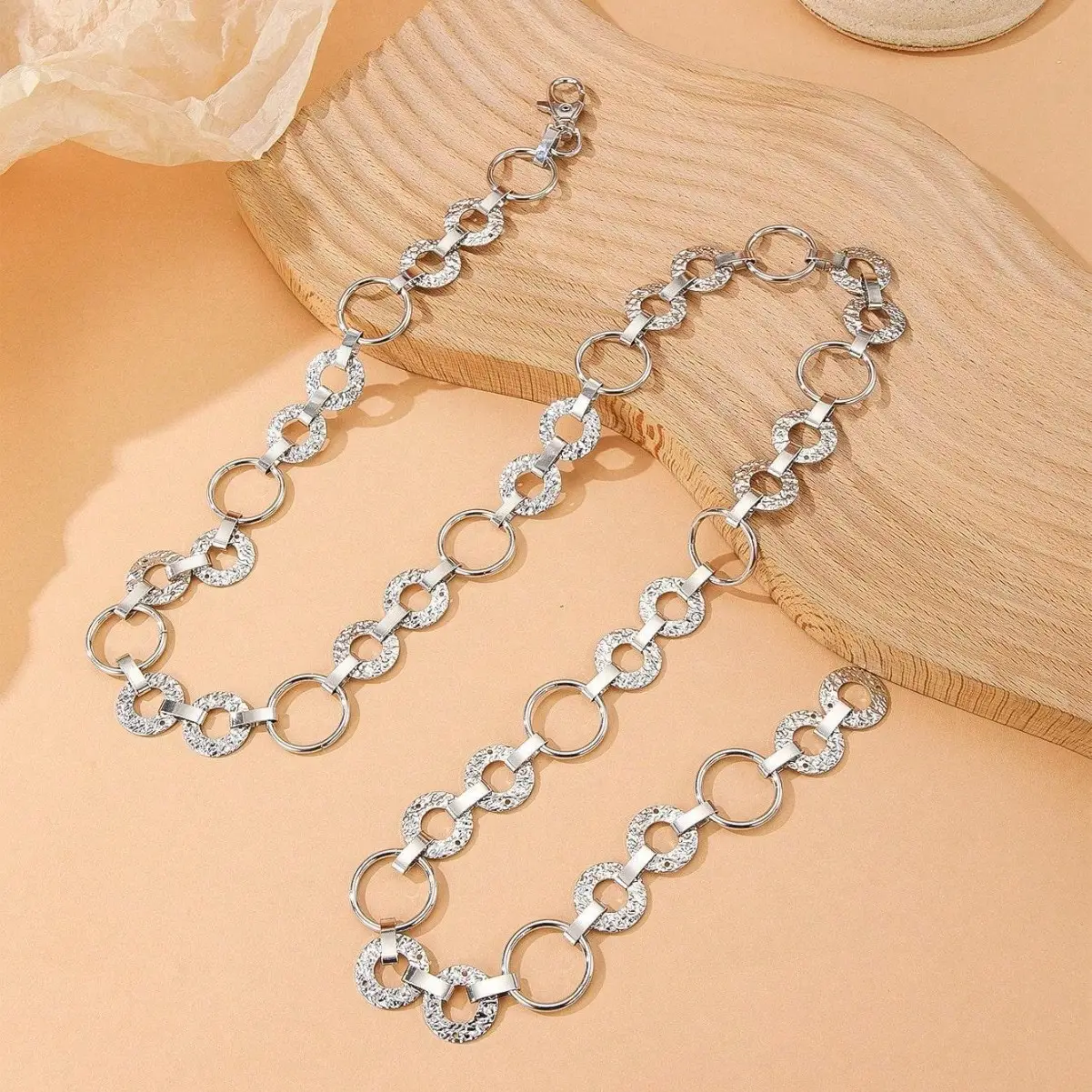 Rose Gold Small Disc Waist Chain for Women
