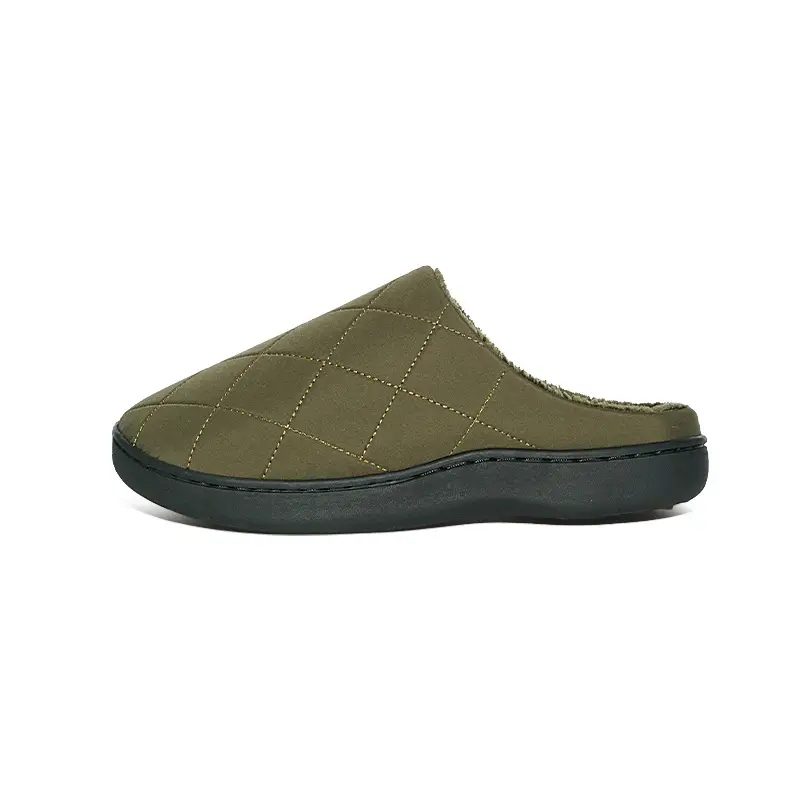 Autumn and Winter Home Plush Cotton Slippers for Men and Women, Indoor Fleece-Lined, Warm, High-End, Waterproof, Non-Slip, Closed-Back Couple's Cotton Slippers — feature 12