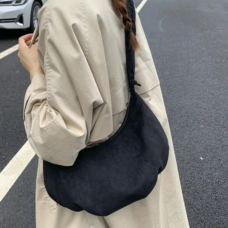 Yellow Pleated Shoulder Bag with Ruffled Handle — feature 31