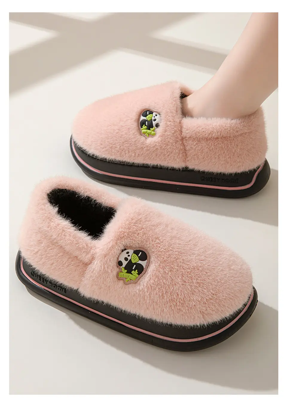 Cotton Slippers for Women Autumn and Winter 2025 New Cartoon Couple Indoor Home Thick-Soled Non-Slip Warm Furry Slippers — feature 10