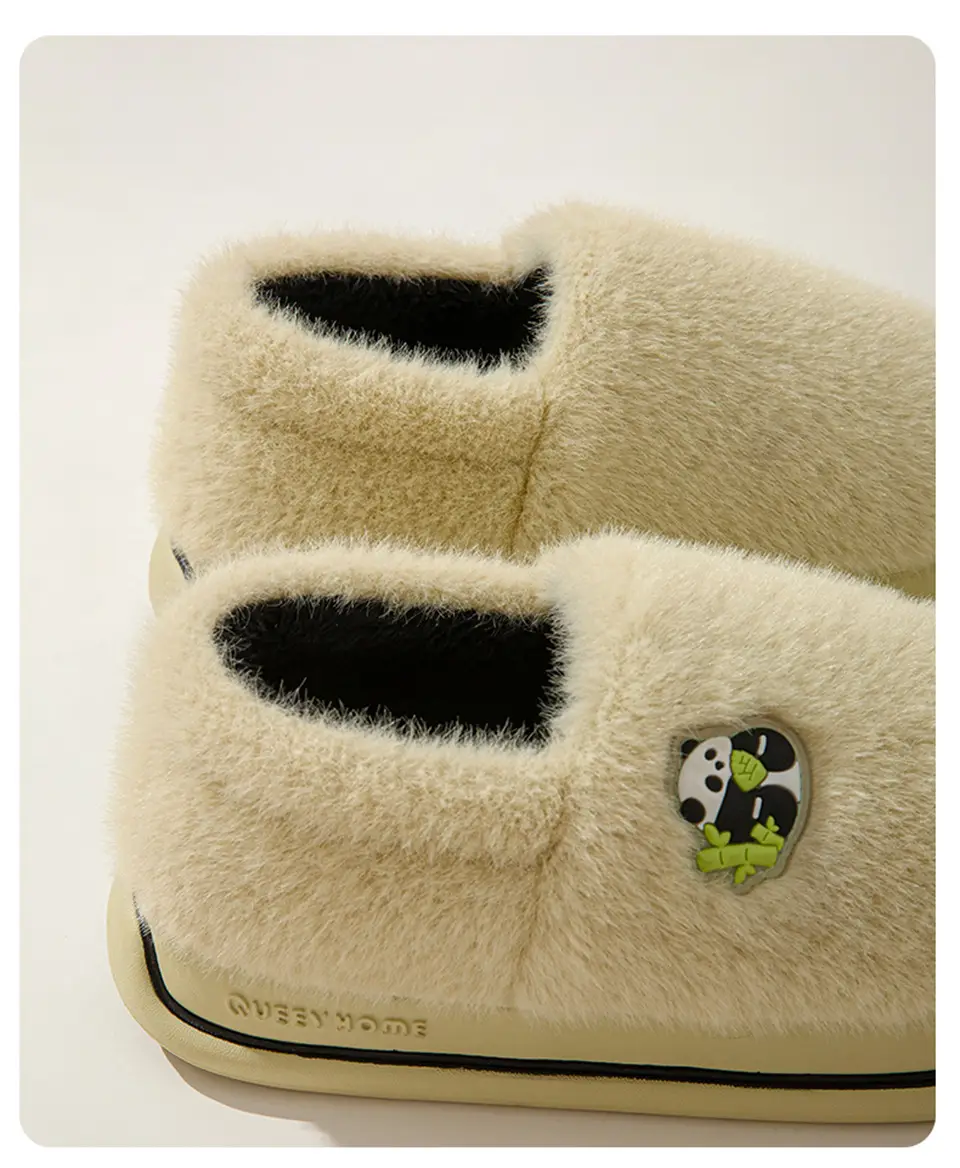Cotton Slippers for Women Autumn and Winter 2025 New Cartoon Couple Indoor Home Thick-Soled Non-Slip Warm Furry Slippers — feature 6
