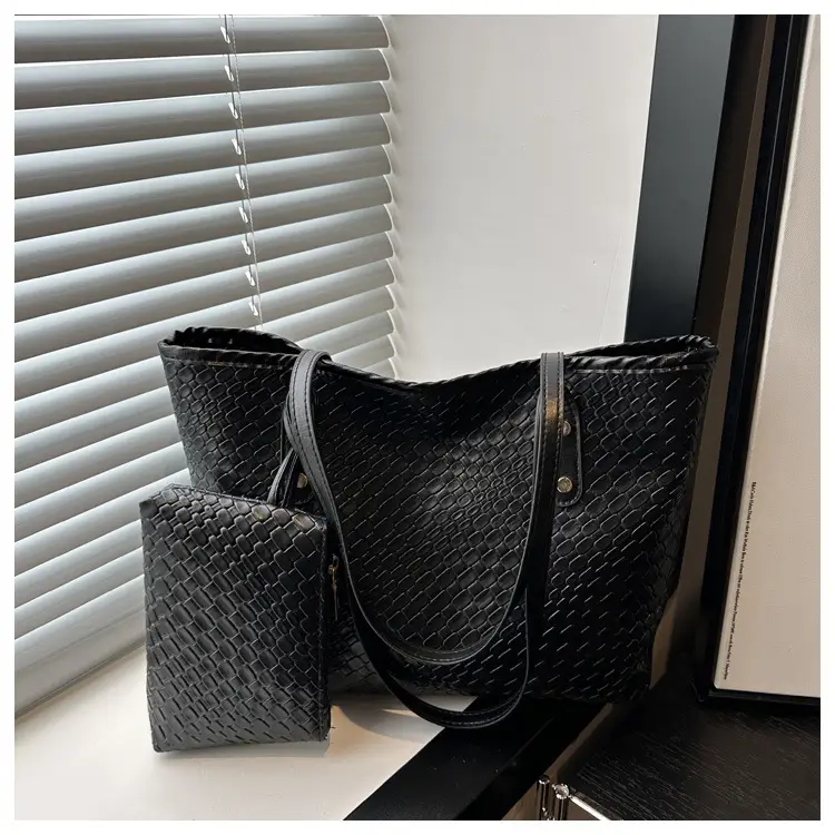 White Woven Large Tote Bag for Women — feature 21