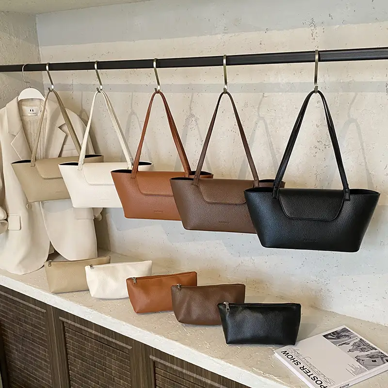 Stylish Women's Shoulder Tote Bag Brown 2025 - Image 9