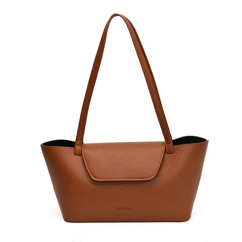 Stylish Women's Shoulder Tote Bag Brown 2025 - Image 3