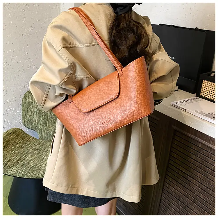 Stylish Women's Shoulder Tote Bag Brown 2025 — feature 19