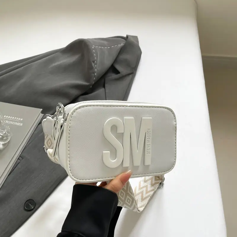 2025 Women Letter Square Camera Bag with Wide Strap - Image 2
