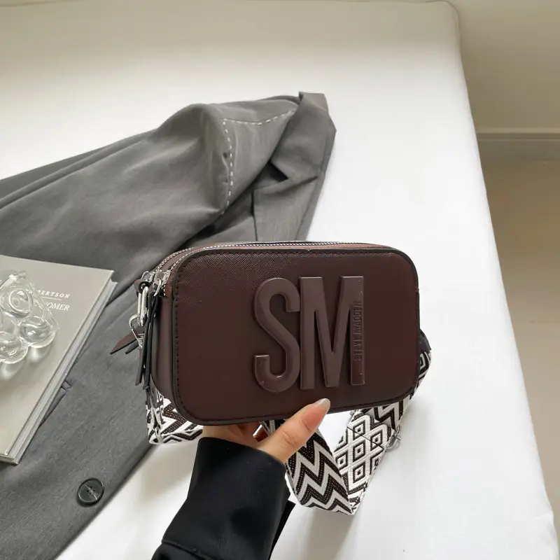 2025 Women Letter Square Camera Bag with Wide Strap - Image 4