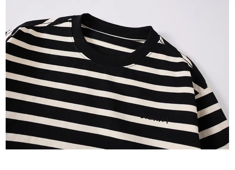Boys Striped T-Shirt 2025 Autumn New Style — feature 35
