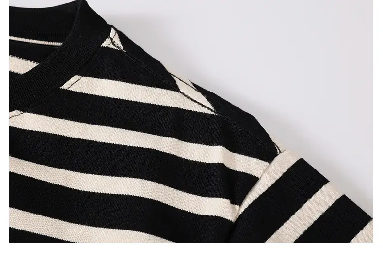 Boys Striped T-Shirt 2025 Autumn New Style — feature 37
