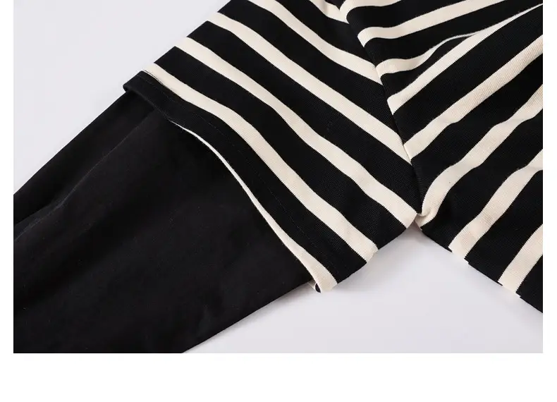 Boys Striped T-Shirt 2025 Autumn New Style — feature 42