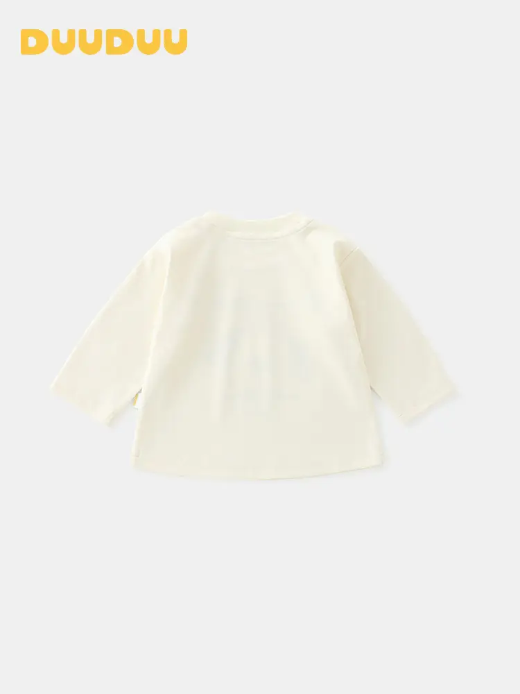 Duuduu White Long Sleeve Kids T-Shirt 2025 - Image 3