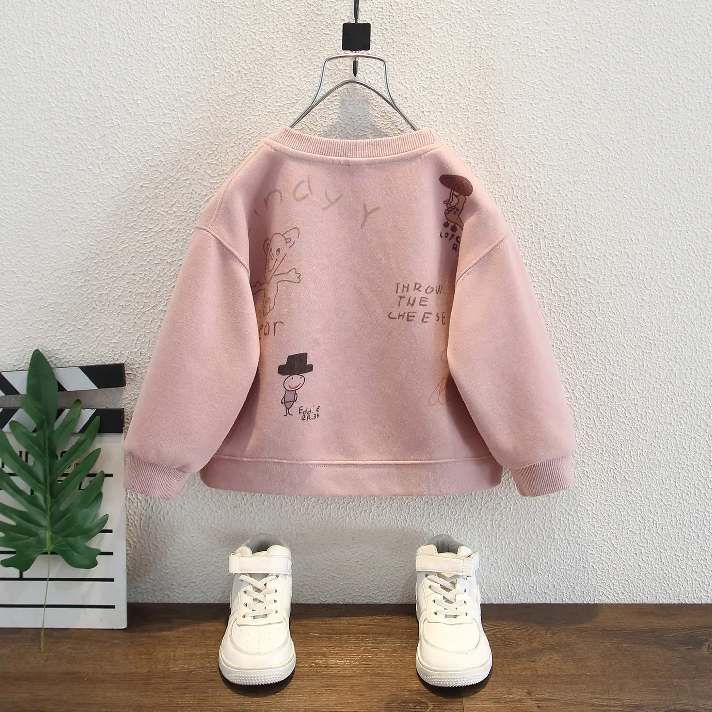 Boys Sweatshirt Pink Long Sleeve Kidsren's Autumn Tops