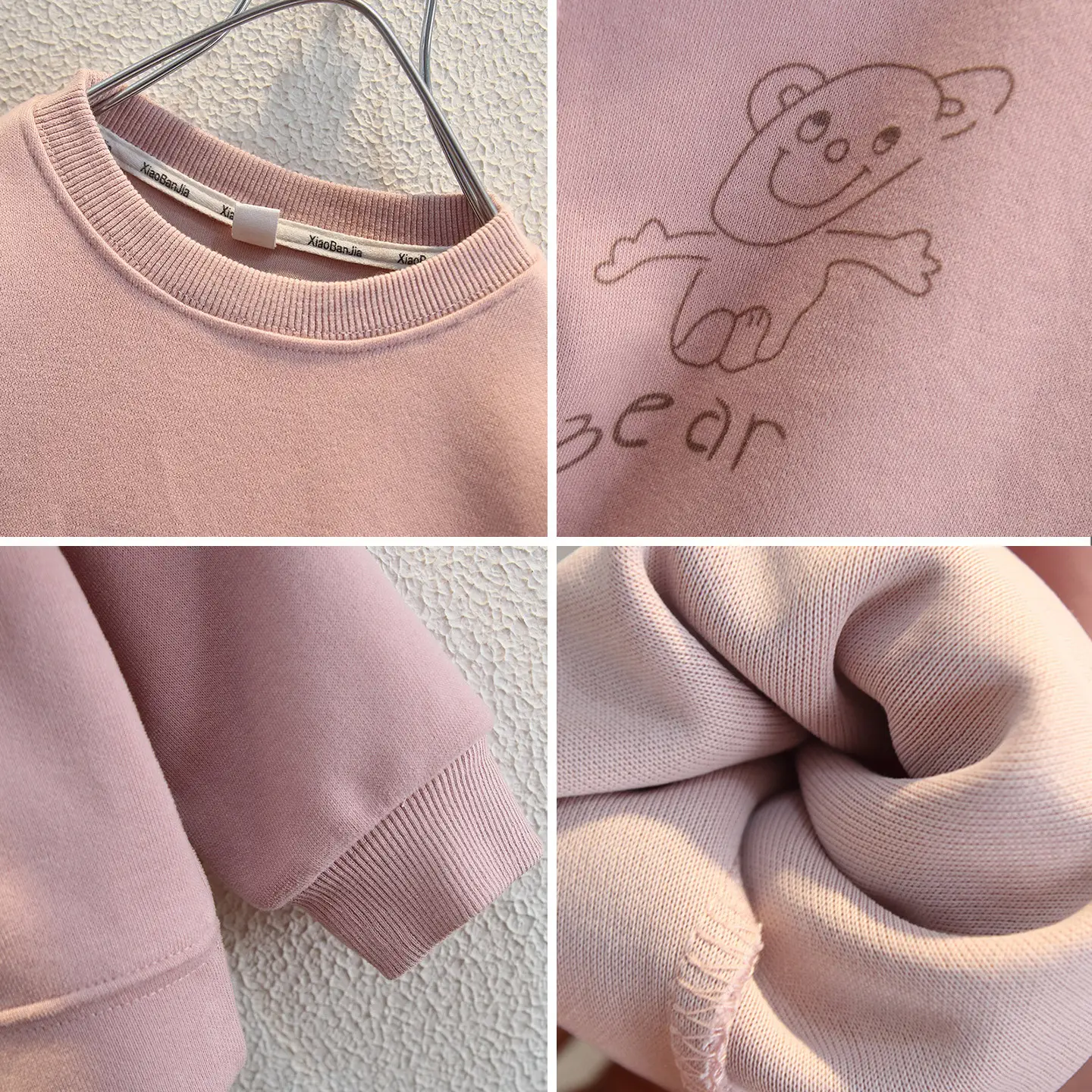 Boys Sweatshirt Pink Long Sleeve Kidsren's Autumn Tops
