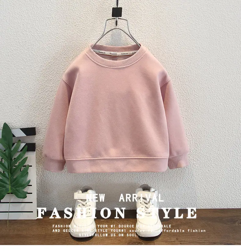 Boys Sweatshirt Pink Long Sleeve Kidsren's Autumn Tops — feature 1