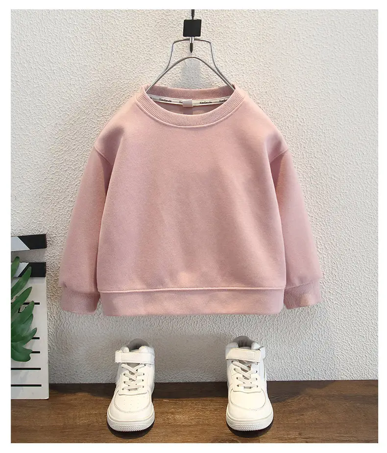 Boys Sweatshirt Pink Long Sleeve Kidsren's Autumn Tops — feature 7