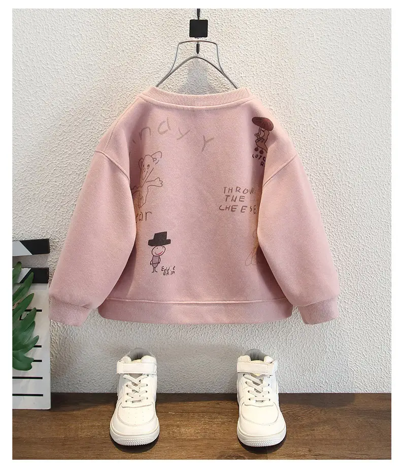 Boys Sweatshirt Pink Long Sleeve Kidsren's Autumn Tops — feature 8