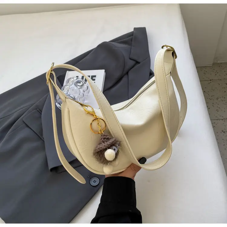 Brown Diagonal Shoulder Bag with Dolls for Women — feature 31