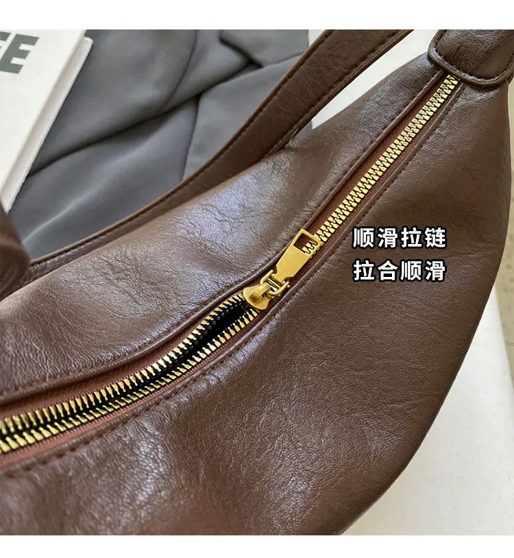 Brown Diagonal Shoulder Bag with Dolls for Women — feature 5