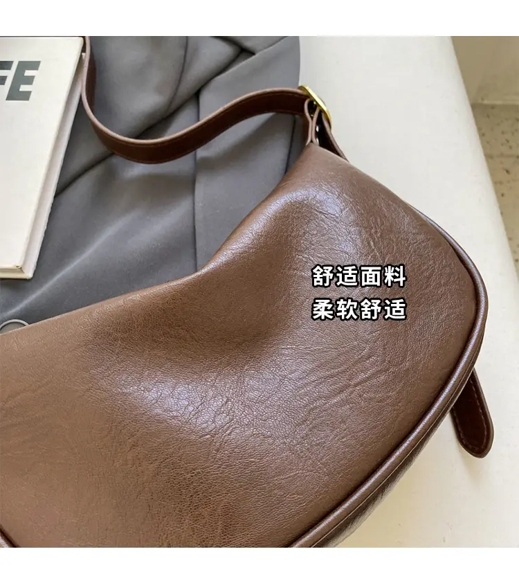 Brown Diagonal Shoulder Bag with Dolls for Women — feature 6