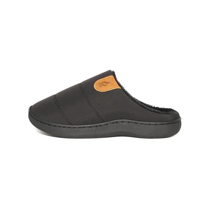 New Cross-Border Foreign Trade Men's Waterproof Anti-Slip Thick-Soled Cotton Slippers Winter Fleece-Lined Warm Fur Slippers for Home Use — feature 11