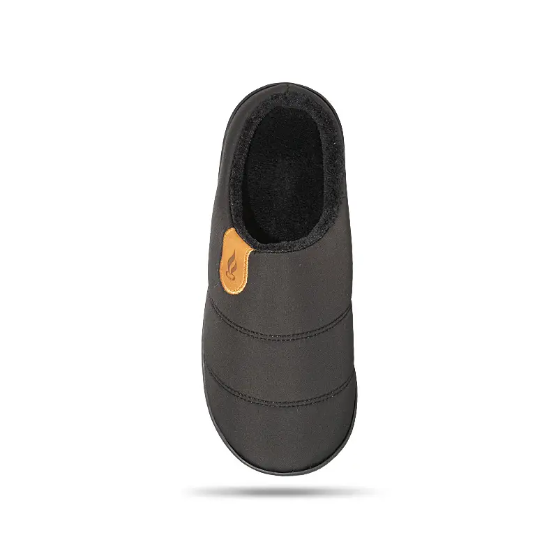 New Cross-Border Foreign Trade Men's Waterproof Anti-Slip Thick-Soled Cotton Slippers Winter Fleece-Lined Warm Fur Slippers for Home Use — feature 12