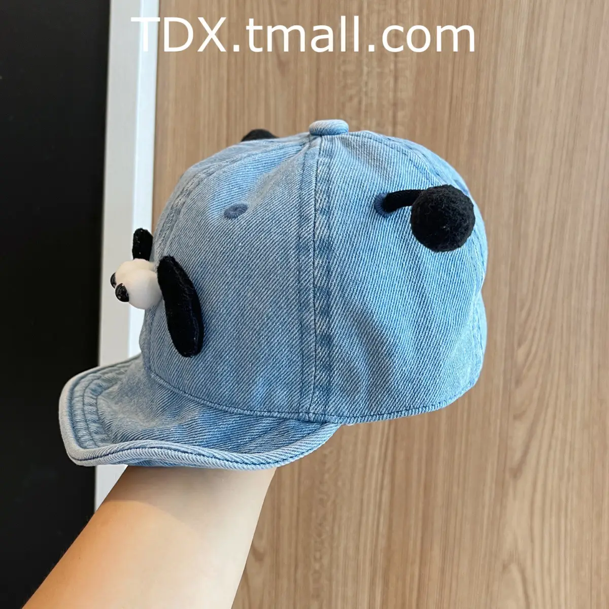 Baby Blue Peaked Cap with Cute Eyes for Small Kids — feature 11