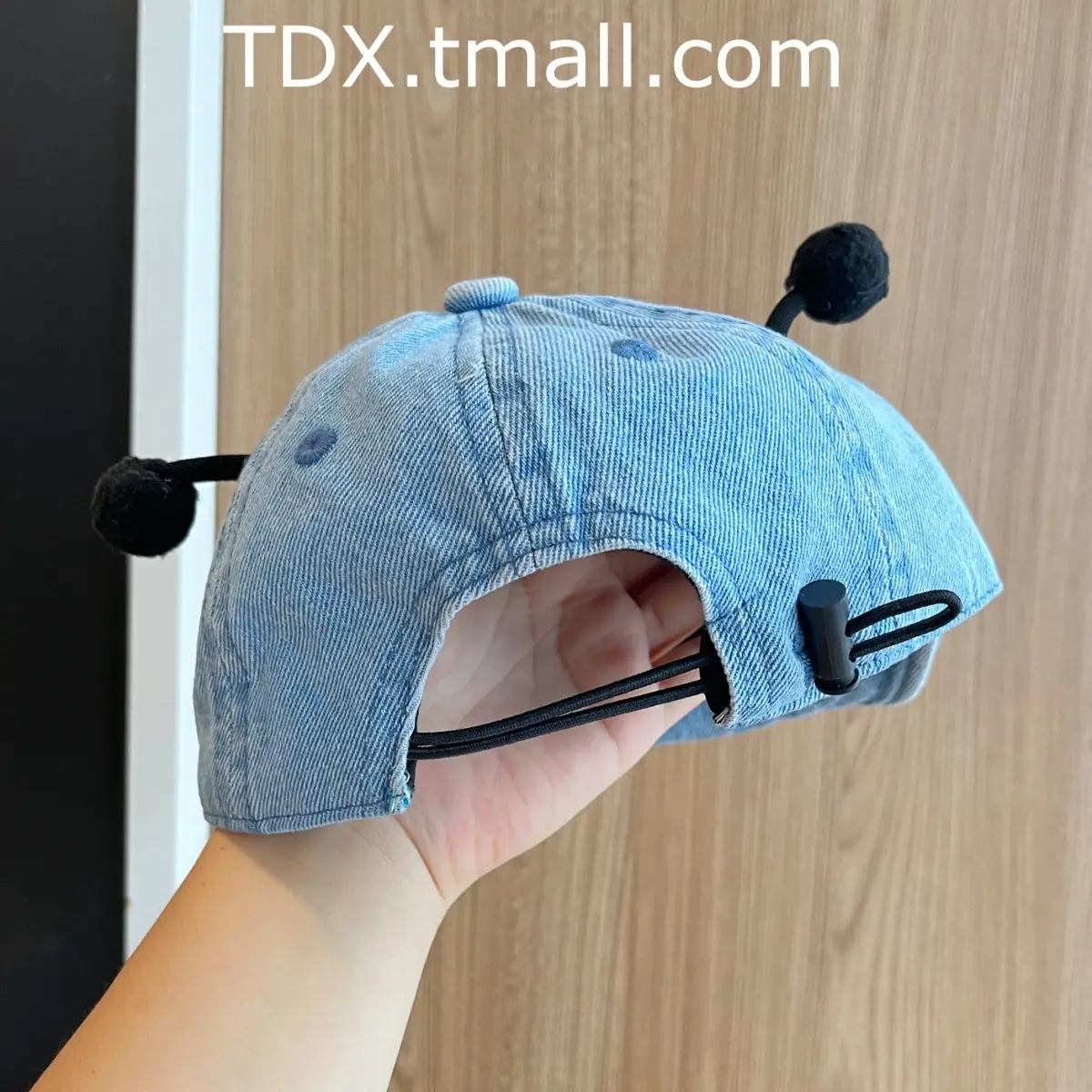 Baby Blue Peaked Cap with Cute Eyes for Small Kids — feature 12
